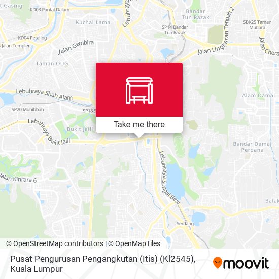 Peta Pusat Pengurusan Pengangkutan (Itis) (Kl2545)