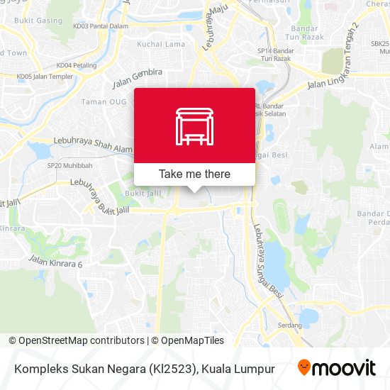 Kompleks Sukan Negara (Kl2523) map