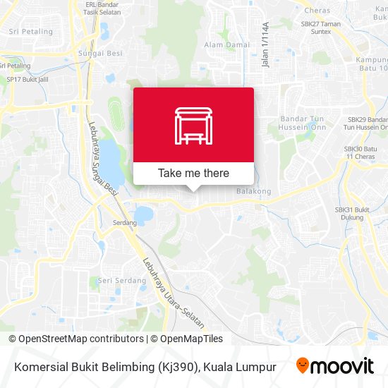 Komersial Bukit Belimbing (Kj390) map