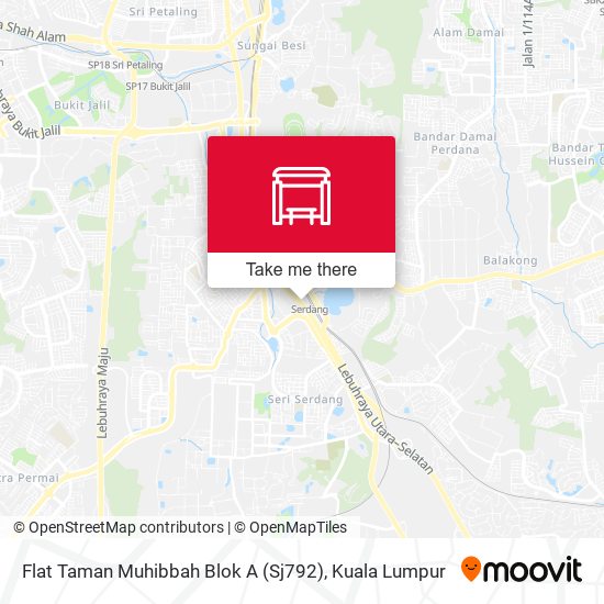 Flat Taman Muhibbah Blok A (Sj792) map