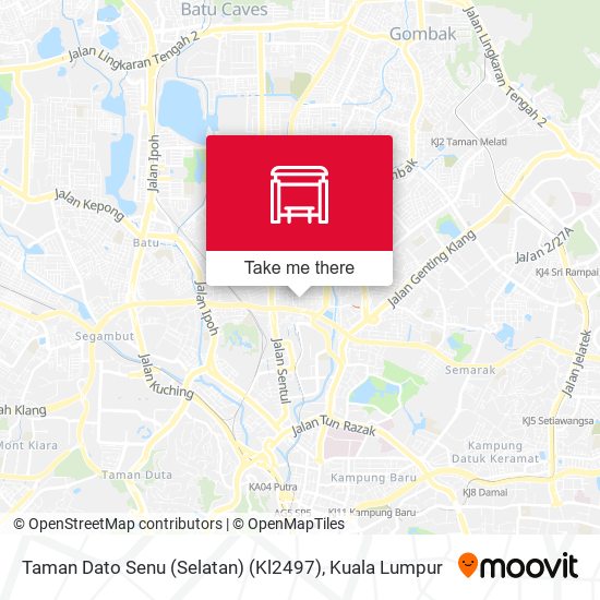 Peta Taman Dato Senu (Selatan) (Kl2497)