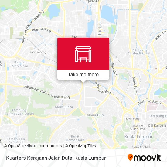 Kuarters Kerajaan Jalan Duta map