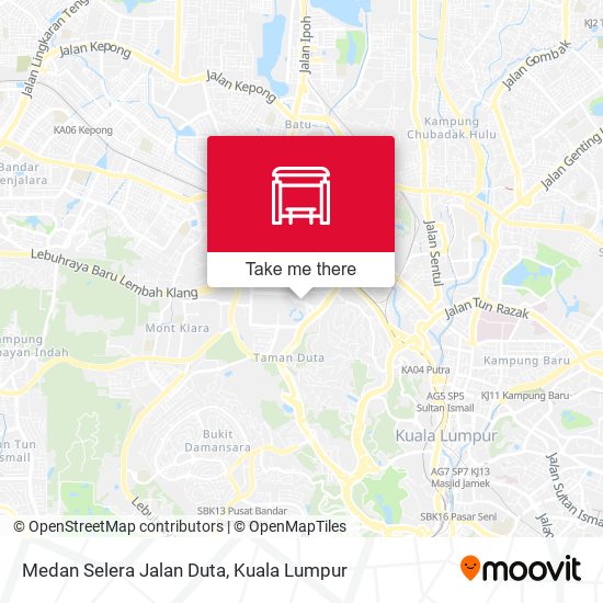 Medan Selera Jalan Duta map