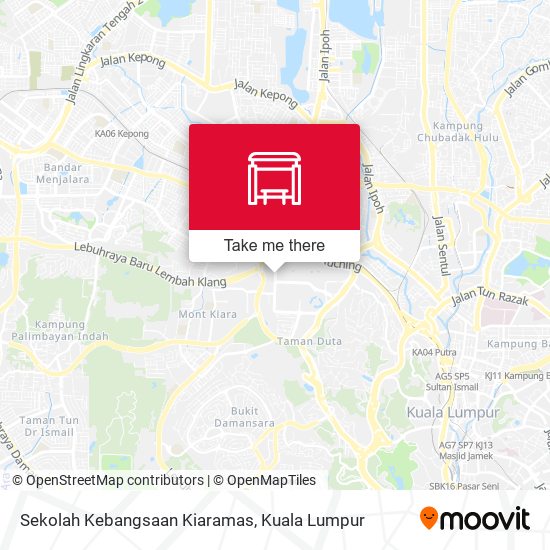 Sekolah Kebangsaan Kiaramas map