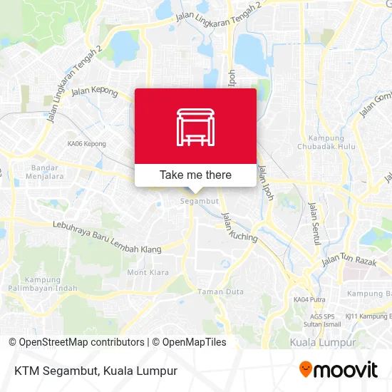 KTM Segambut map