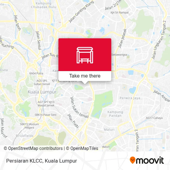 Persiaran KLCC map