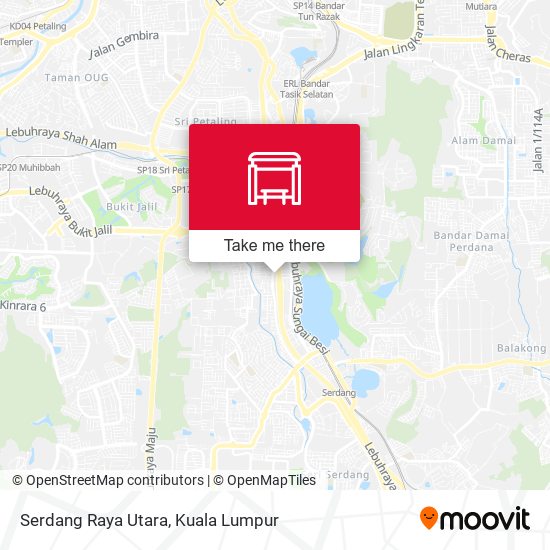 Peta Serdang Raya Utara