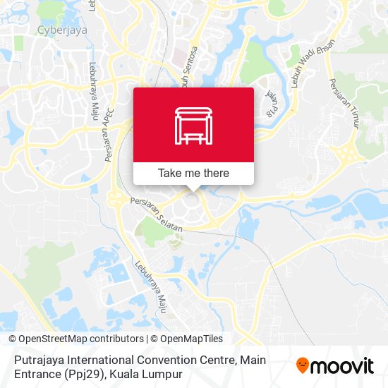 Putrajaya International Convention Centre, Main Entrance (Ppj29) map