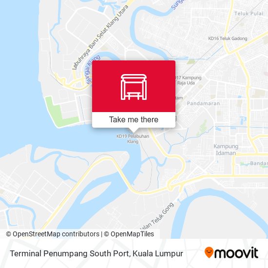 Terminal Penumpang South Port map