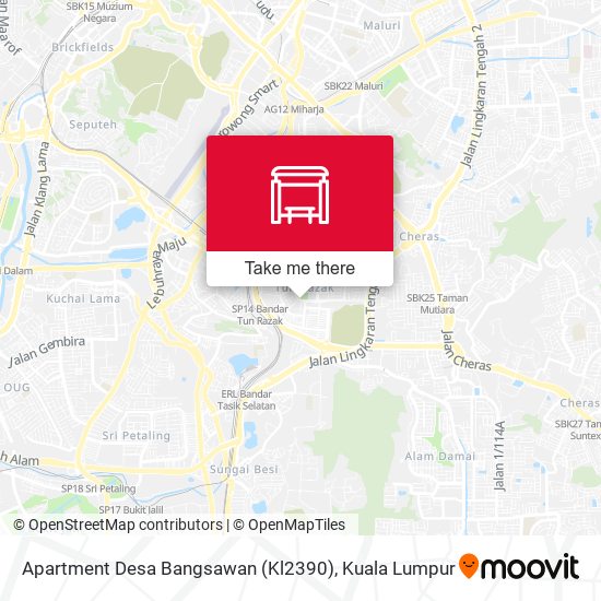 Apartment Desa Bangsawan (Kl2390) map