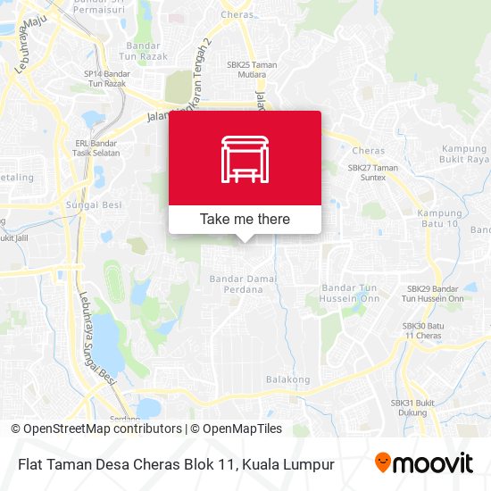 Peta Flat Taman Desa Cheras Blok 11