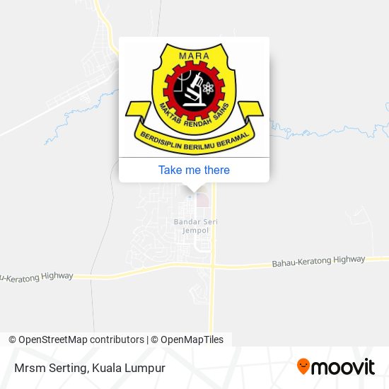 Mrsm Serting map