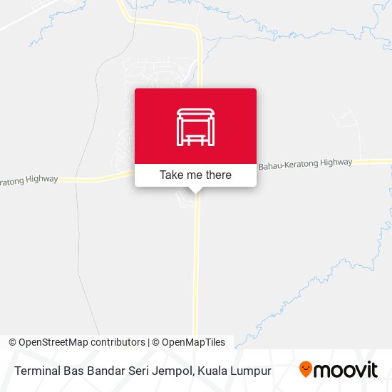 Peta Terminal Bas Bandar Seri Jempol