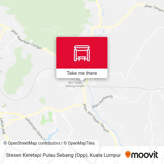 Stesen Keretapi Pulau Sebang (Opp) map