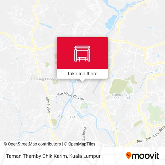 Taman Thamby Chik Karim map