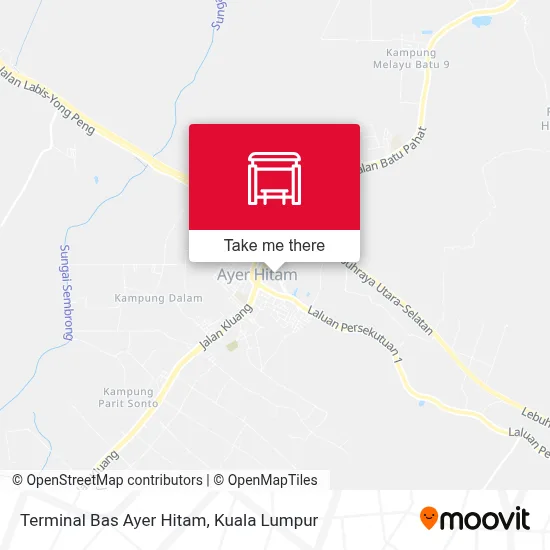 Terminal Bas Ayer Hitam map