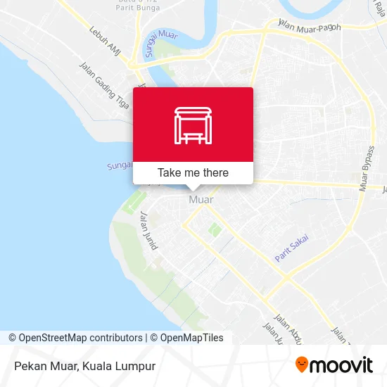 Pekan Muar map