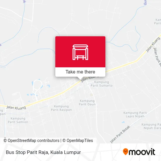 Bus Stop Parit Raja map