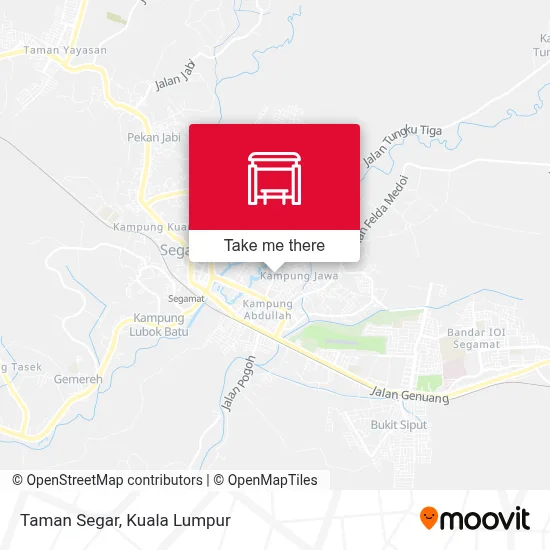 Taman Segar map
