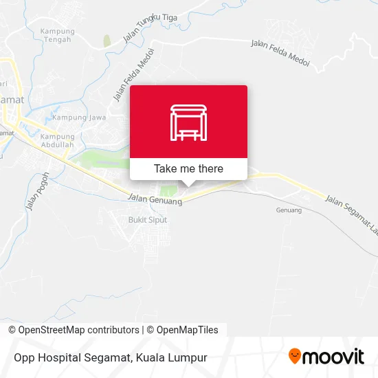 Opp Hospital Segamat map
