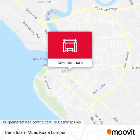 Bank Islam Muar map