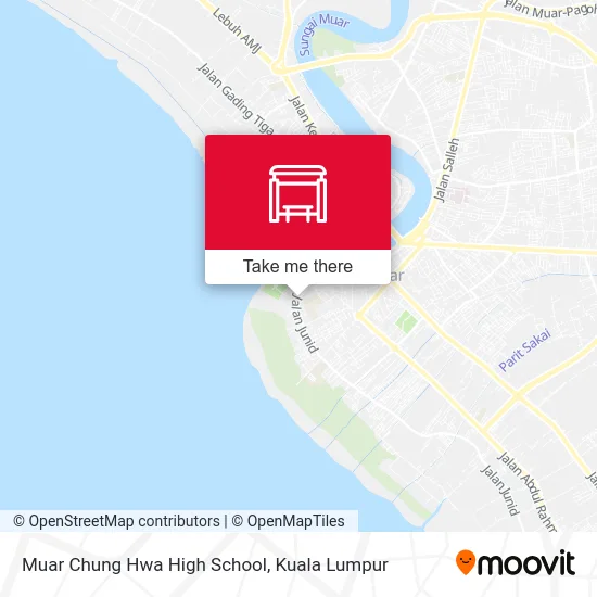 Muar Chung Hwa High School map