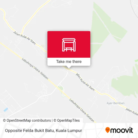 Opposite Felda Bukit Batu map
