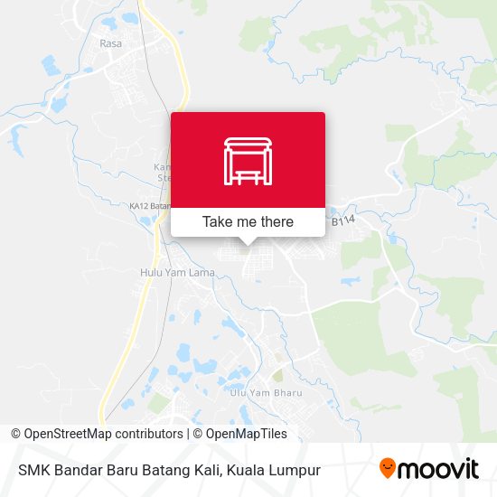Peta SMK Bandar Baru Batang Kali