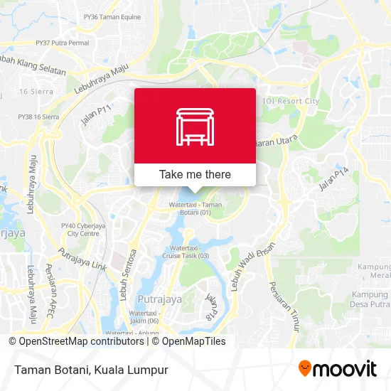 Taman Botani map