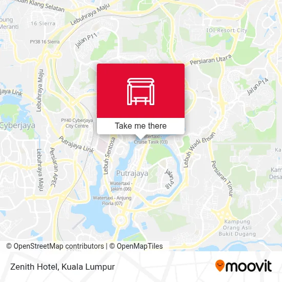 Zenith Hotel map