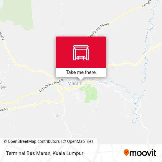 Terminal Bas Maran map