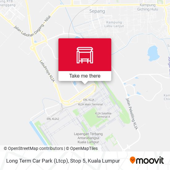 Long Term Car Park (Ltcp), Stop 5 map