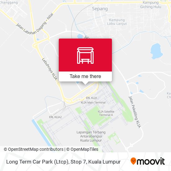 Long Term Car Park (Ltcp), Stop 7 map