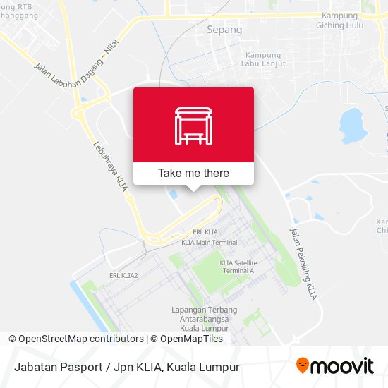 Peta Jabatan Pasport / Jpn KLIA