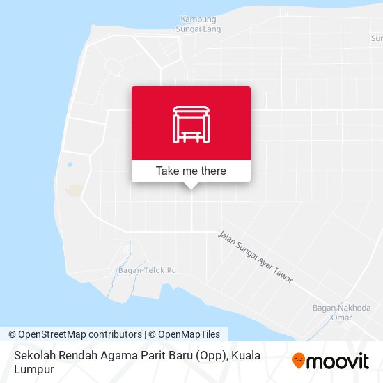 Peta Sekolah Rendah Agama Parit Baru (Opp)