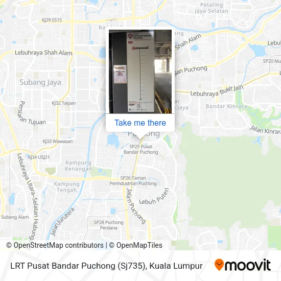 LRT Pusat Bandar Puchong (Sj735) map