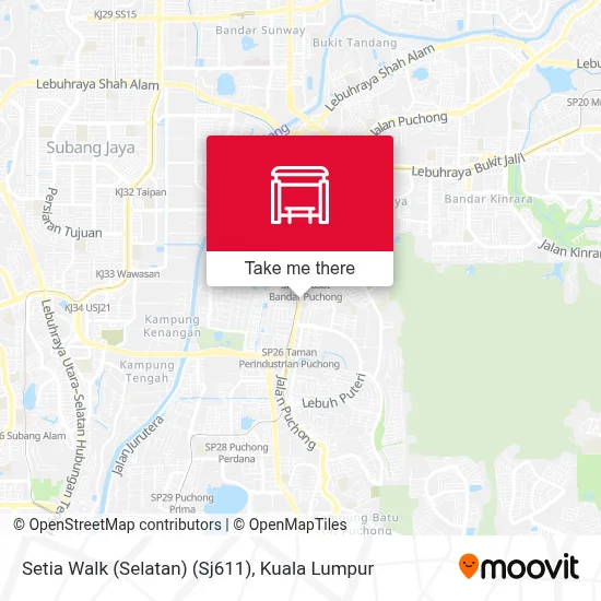 Setia Walk (Selatan) (Sj611) map