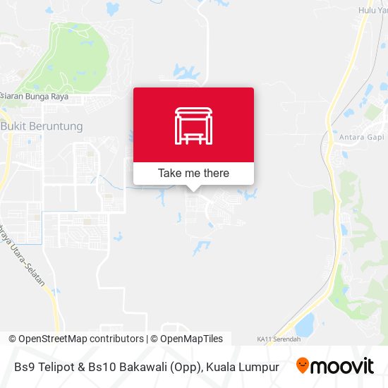 Bs9 Telipot & Bs10 Bakawali (Opp) map