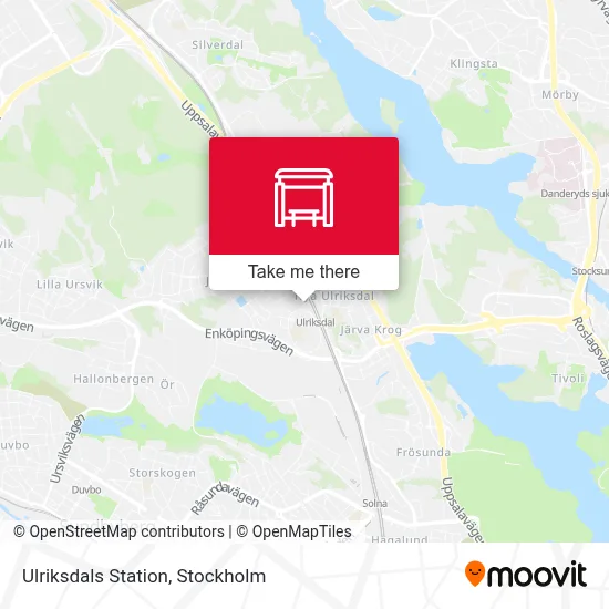 Ulriksdals Station map
