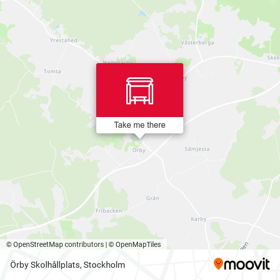 Örby Skolhållplats map