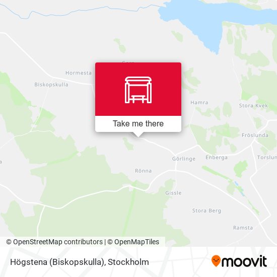 Högstena (Biskopskulla) map