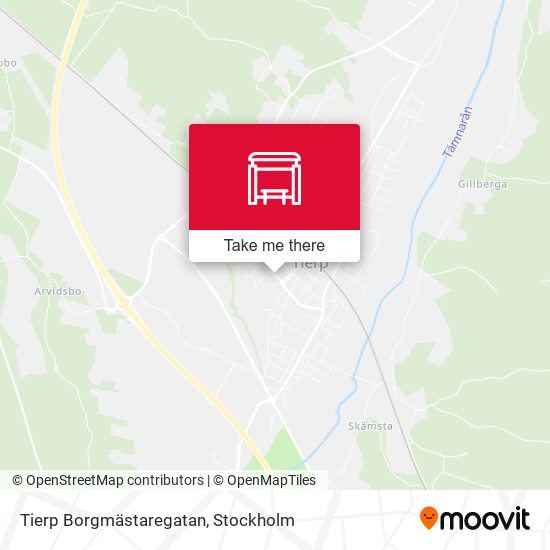 Tierp Borgmästaregatan map
