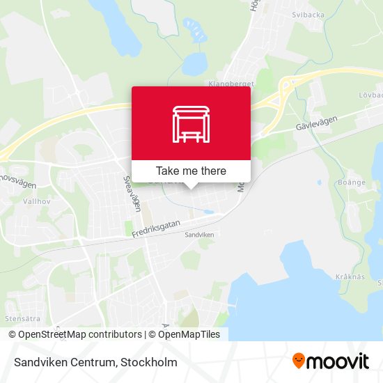 Sandviken Centrum map