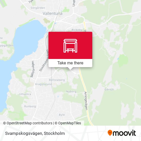 Svampskogsvägen map