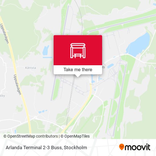 Arlanda Terminal 2-3 Buss map