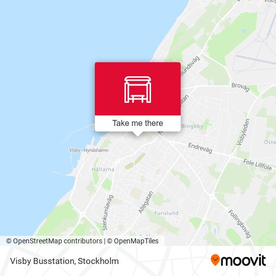 Visby Busstation map