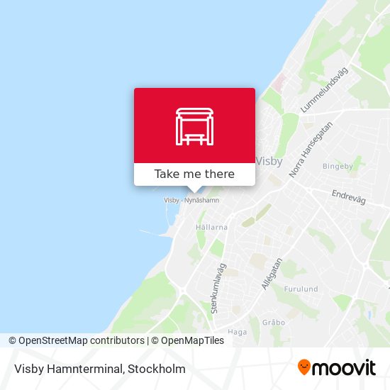 Visby Hamnterminal map