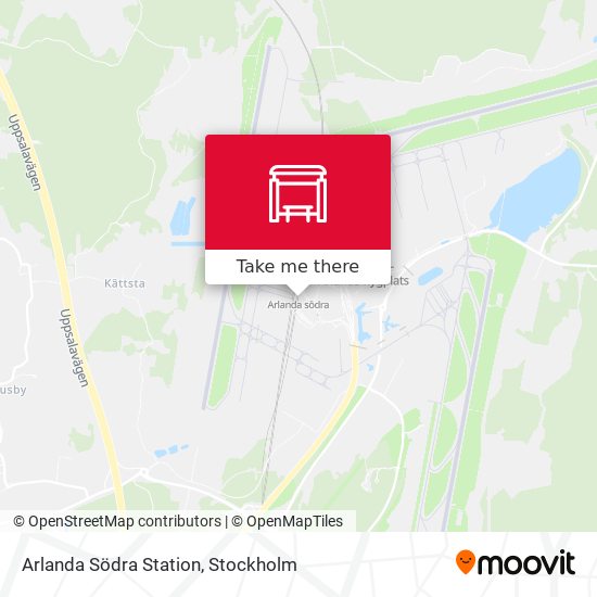 Arlanda Södra Station map