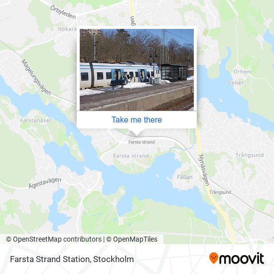 Farsta Strand Station map