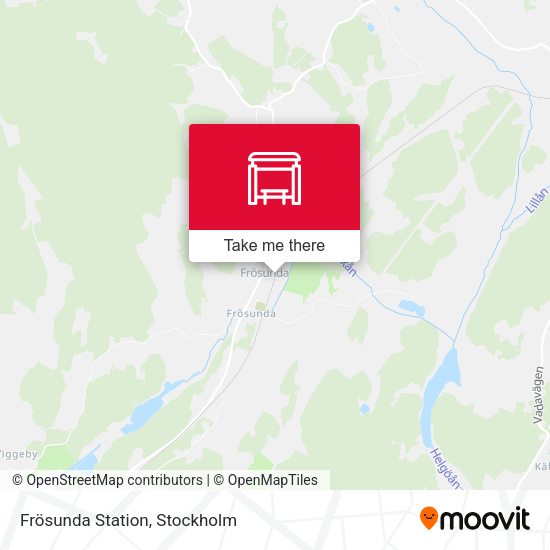 Frösunda Station map